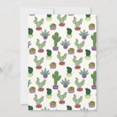 Mooie Cactus Potaardplanten Bedanktkaart Bedankkaart (Achterkant)