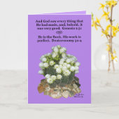 Mooie Cactus Schrift Genesis 1:31, Deuteronomium Kaart (Gele Bloem)