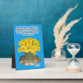 Mooie Cactus Schrift Plaque Romeinen 15:13 Fotoplaat (Zijkant)