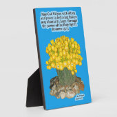 Mooie Cactus Schrift Plaque Romeinen 15:13 Fotoplaat (Zijkant)