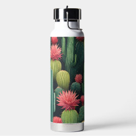 Mooie cactus tuin waterfles