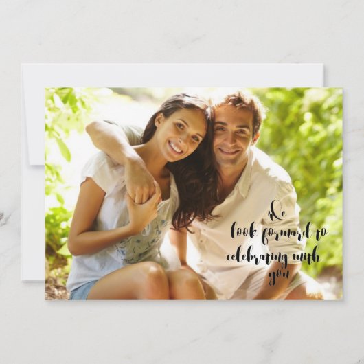 Mooie cactus vettige foto bewaar de datum save the date (Achterkant)