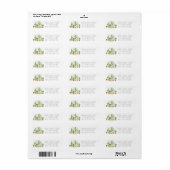 Mooie Cactus Waterverf Succulent Potten Label (Full Sheet)