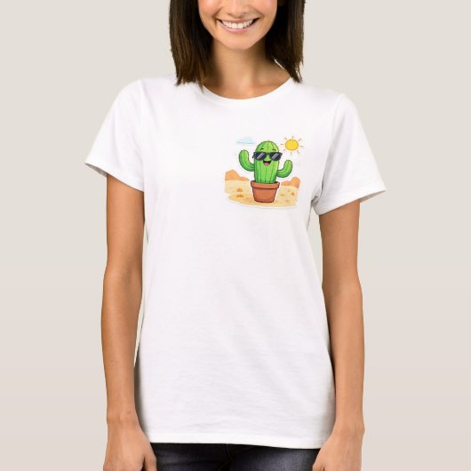 Mooie Cactus | Wees gelukkig T-shirt (Voorkant)
