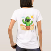 Mooie Cactus | Wees gelukkig T-shirt (Achterkant)