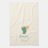 Mooie Cactus Zuidwestelijke Keukenhanddoek (Verticaal)