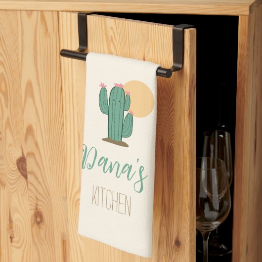 Mooie Cactus Zuidwestelijke Keukenhanddoek (Derde Gevouwen)