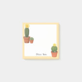 Mooie Cactusbloem in Pot Aangepaste Plaknotities Post-it® Notes (Voorkant)