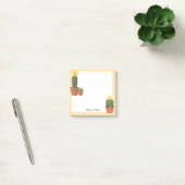 Mooie Cactusbloem in Pot Aangepaste Plaknotities Post-it® Notes (Kantoor)