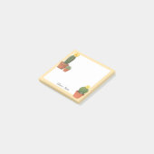 Mooie Cactusbloem in Pot Aangepaste Plaknotities Post-it® Notes (Schuin)