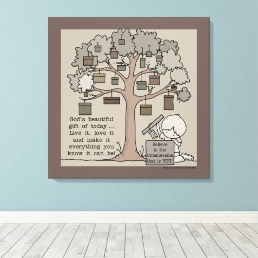 Mooie cadeau canvas afdruk (Insitu (Houten vloer))