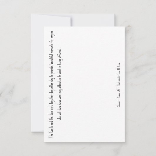 Mooie cadeau notitiekaartje (Achterkant)