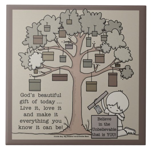 Mooie cadeau tegeltje (Voorkant)