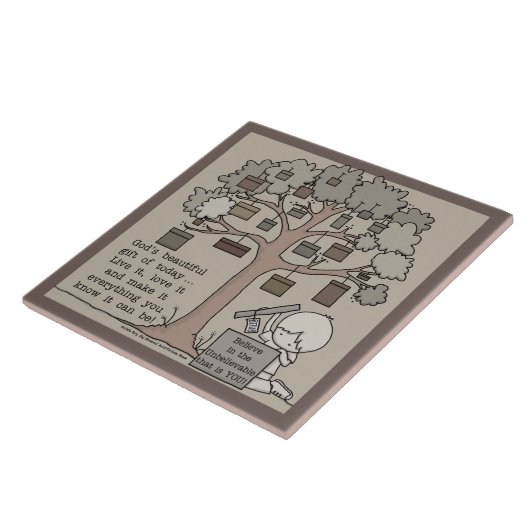 Mooie cadeau tegeltje (Zijkant)