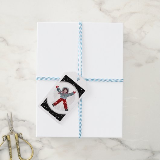Mooie cadeaubijlage, handgetekend ontwerp van Caro Cadeaulabel (Met Touw)