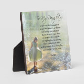 Mooie cadeaubon voor mijn dochter fotoplaat (Voorkant)