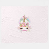 Mooie Cadeaus Klein- en achterkleindochter EENHOOR Fleece Deken (Voorkant (Horizontaal))