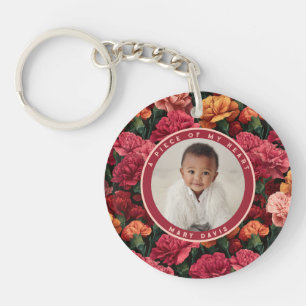 Mooie Cadeaus Voor Vrouw Anjer Bloemstuk Sleutelhanger