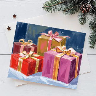 Mooie Cadeaus Waterverf Feestdagenkaart
