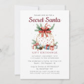 Mooie cadeautas in Secret Santa Christmas Party Kaart (Voorkant)