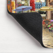 Mooie Cafe op straat in Parijs Fine Art Muismat (Hoek)