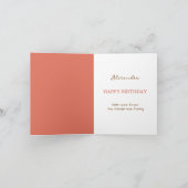 Mooie Cake en Dessert Waterverf Verjaardagswensen Kaart (Binnen)