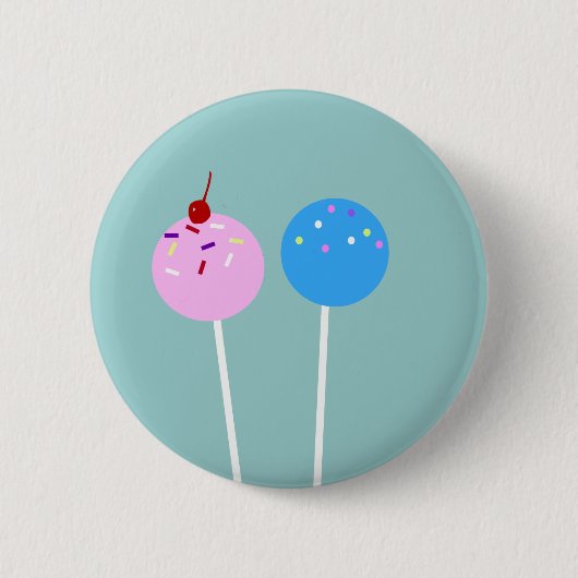 MOOIE Cake Pops Knop Ronde Button 5,7 Cm (Voorkant)