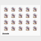 Mooie cake stickertjes ronde sticker (Vel)