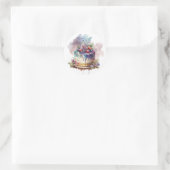 Mooie cake stickertjes ronde sticker (Tas)