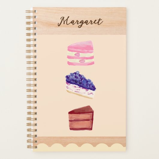 Mooie Cakes Dessert Cafe met Naam Planner (Voorkant)