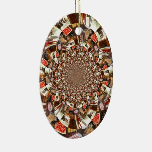 Mooie Cakes en desserts Keramisch Ornament (Rechts)