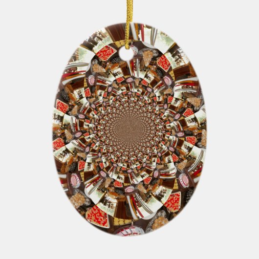 Mooie Cakes en desserts Keramisch Ornament (Voorkant)