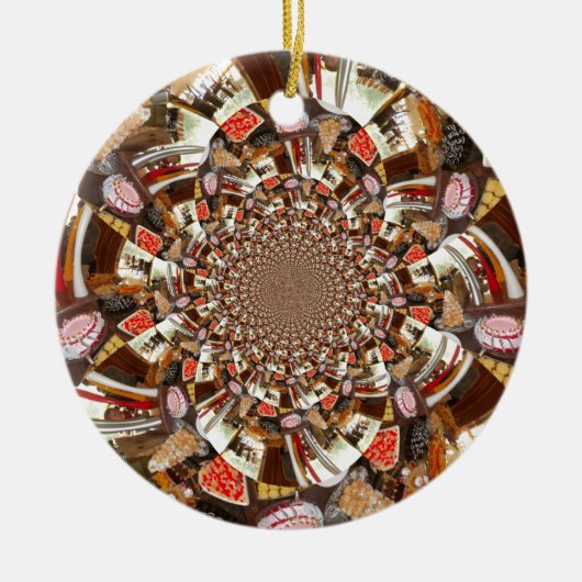 Mooie Cakes en desserts Keramisch Ornament (Voorkant)