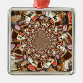 Mooie Cakes en desserts Metalen Ornament (Voorkant)