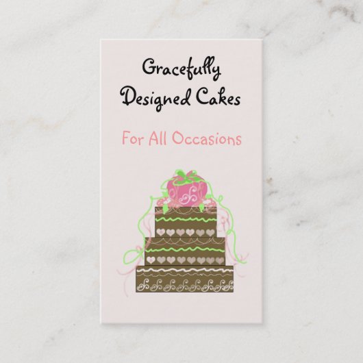 Mooie Cakes Visitekaartje (Voorkant)