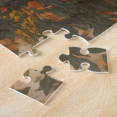 Mooie Calico kat met goudsbloem bloemen Legpuzzel (Zijkant)