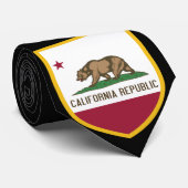 Mooie Californische vlag Stropdas (Opgerold)