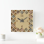 Mooie caligrafie vierkante klok (Huis)