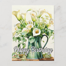 Mooie Calla Lelie Bloemen Briefkaart