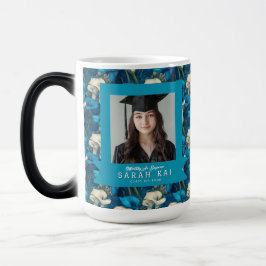 Mooie Calla Lelies Patroon Congratuleert Afgestude Magische Mok