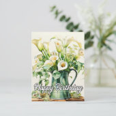 Mooie Calla Lily Bloemen Briefkaart (Staand voorkant)