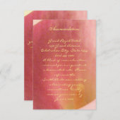 Mooie Calla Lily bruiloft invoegen Kaart (Voorkant / Achterkant)