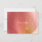 Mooie Calla Lily bruiloft RSVP geel lettertype (Achterkant)