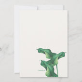 Mooie Calla Lily bruiloft uitnodigingen (Achterkant)