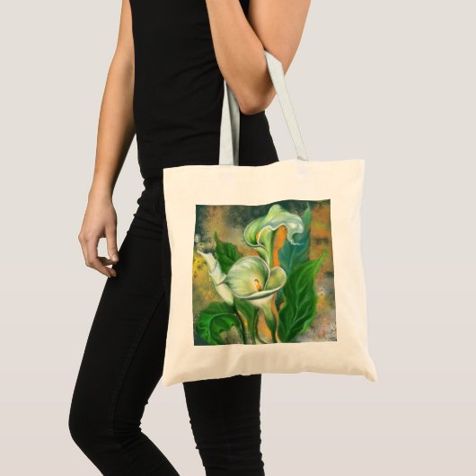 Mooie Calla Lily Flower Canvas tas schilderen (Voorkant (product))