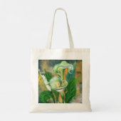 Mooie Calla Lily Flower Canvas tas schilderen (Achterkant)
