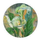 Mooie Calla Lily Flower Cutting Board Painting Snijplank (Voorkant)