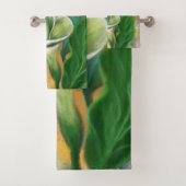 Mooie Calla Lily Flower - Migned Art Drawing Bad Handdoek (Insitu)