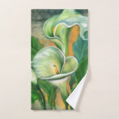 Mooie Calla Lily Flower - Migned Art Drawing Bad Handdoek (Handdoek)