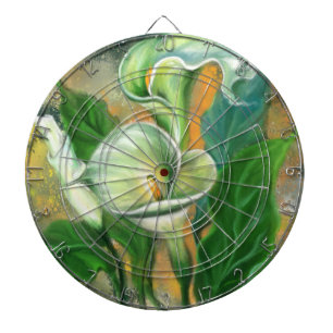 Mooie Calla Lily Flower - Migned Art Drawing - Dartbord